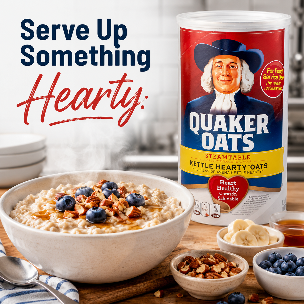 Quaker Oats Steamed Table Kettle Hearty 47 oz