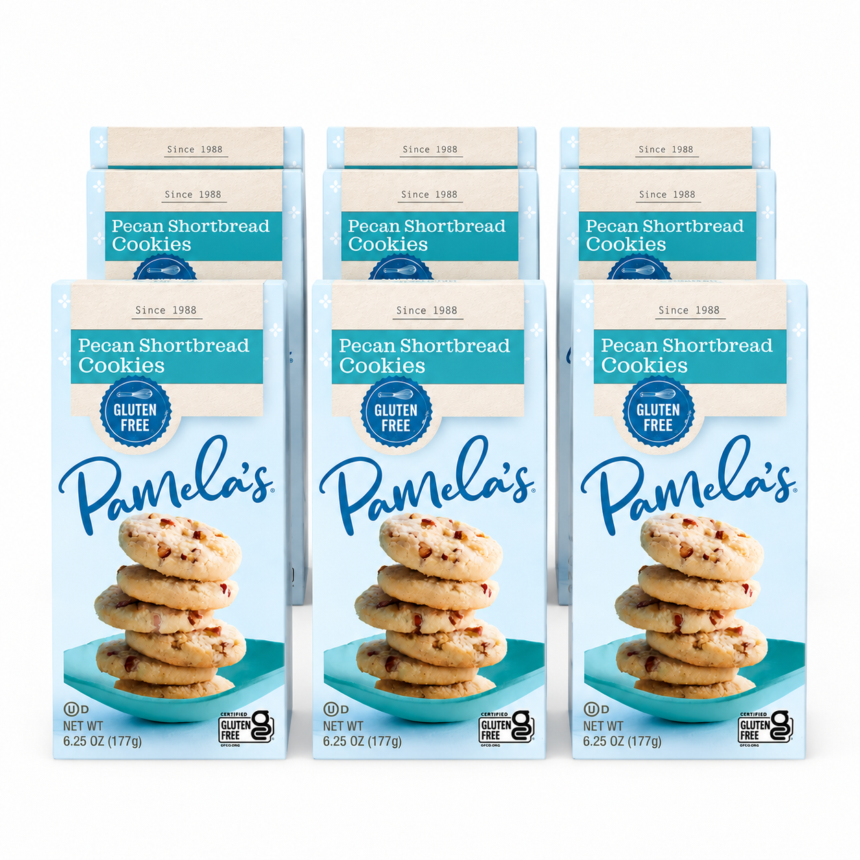 Pamela's Products Pecan Shortbread Gluten Free Cookies 6.25 oz