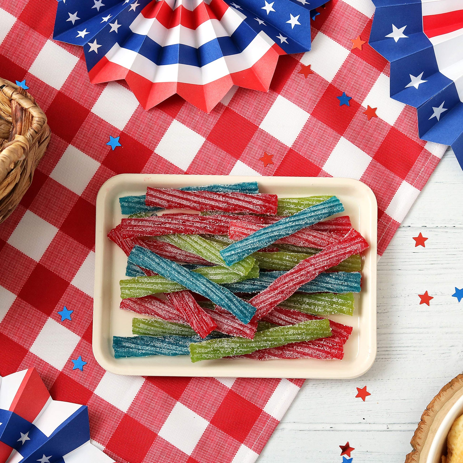 Sour Punch Twists Individually Wrapped Chewy Candy 4 Fruity Flavors 2.59 lb Jar