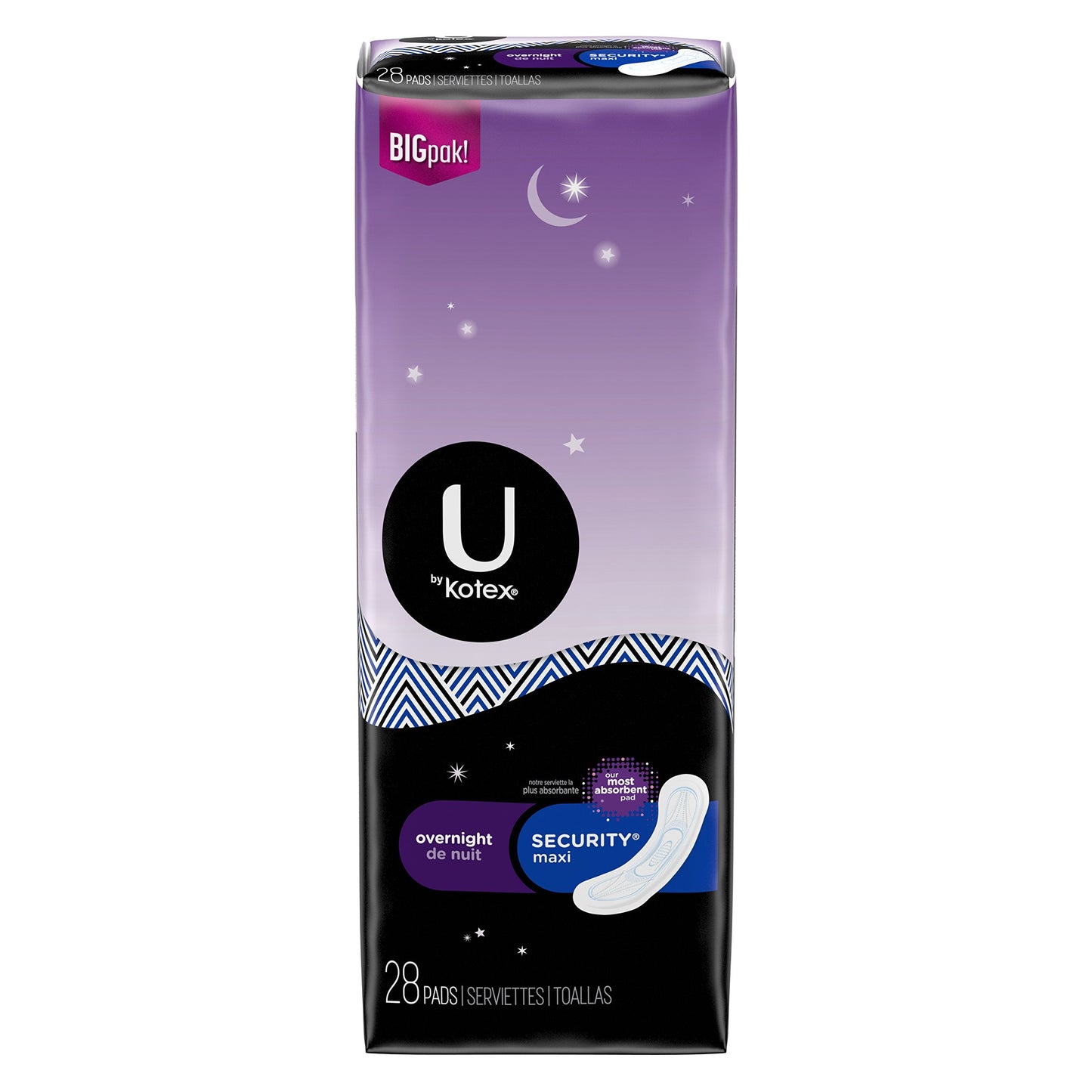 Product image of Kotex Natural Balance Overnight Maxi feminine Overnight Protection 28 pads