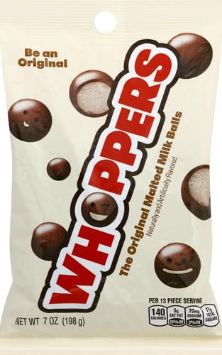 Product image of Whoppers Chocolate Covered Malted Milk Candy Balls Bag 7 oz 7 oz Pack of 12