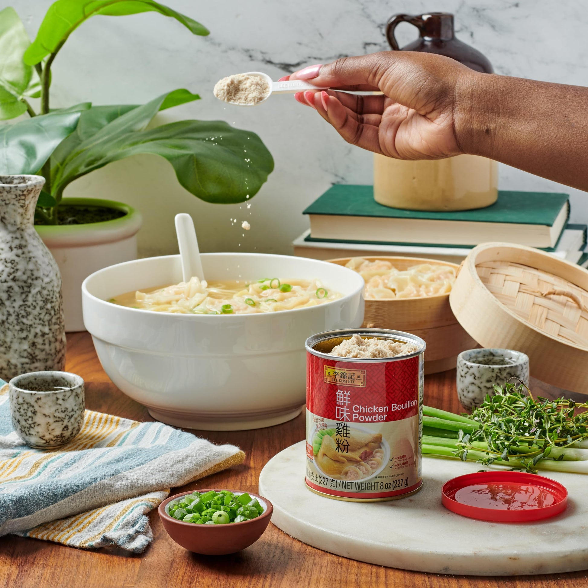 Product image of Lee Kum Kee Chicken Bouillon Powder Gluten Free Authentic Chicken Flavor for Soups Stews Marinades Porridge