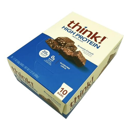 Product image of think! Protein Bar Brownie Crunch Flavor 2.1 oz 10 Bars 2.1 oz