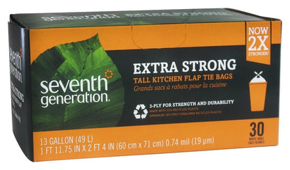 Product image of Seventh Generation Tall Kitchen Trash Bags 13 gal 30 bags
