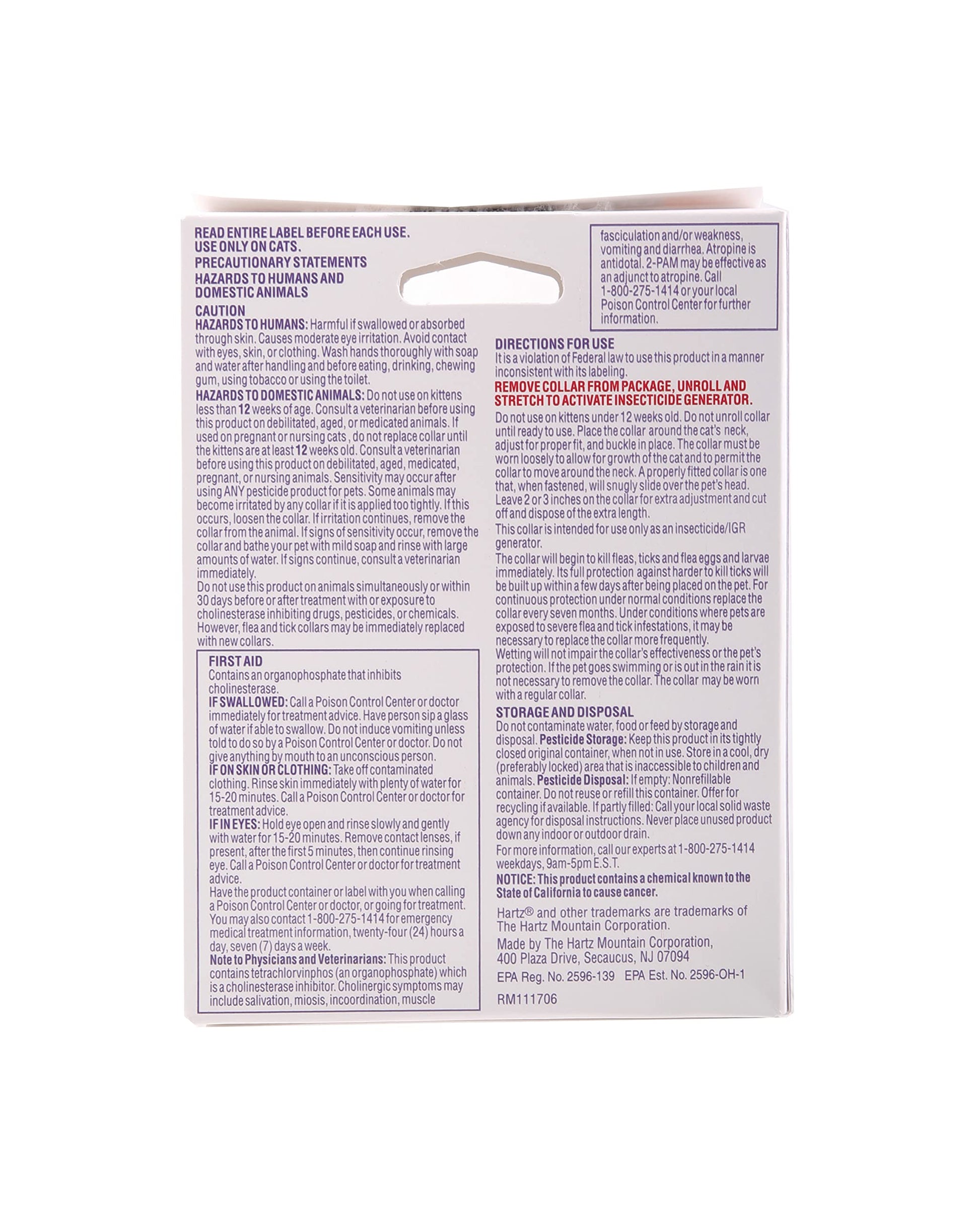 Product image of Hartz UltraGuard Plus Flea and Tick Collar for Cats Water Resistant Breakaway 7 Month Protection