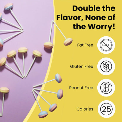 Product image of Smarties Double Lollies Assorted Fruity Flavors Gluten Free Peanut Free Fat Free Low Calorie Perfect for