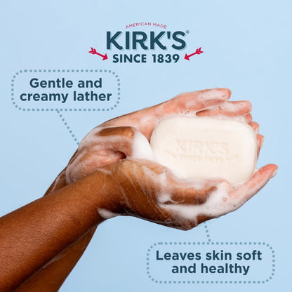 Product image of Kirk's Castile Bar Soap Made Premium Coconut Oil Bars Original Fresh Scent Men Women and Children Sensitive