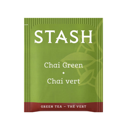 Product image of Stash Tea Chai Green Tea Caffeinated Non-GMO Project Verified Premium Tea No Artificial Ingredients 20 ct