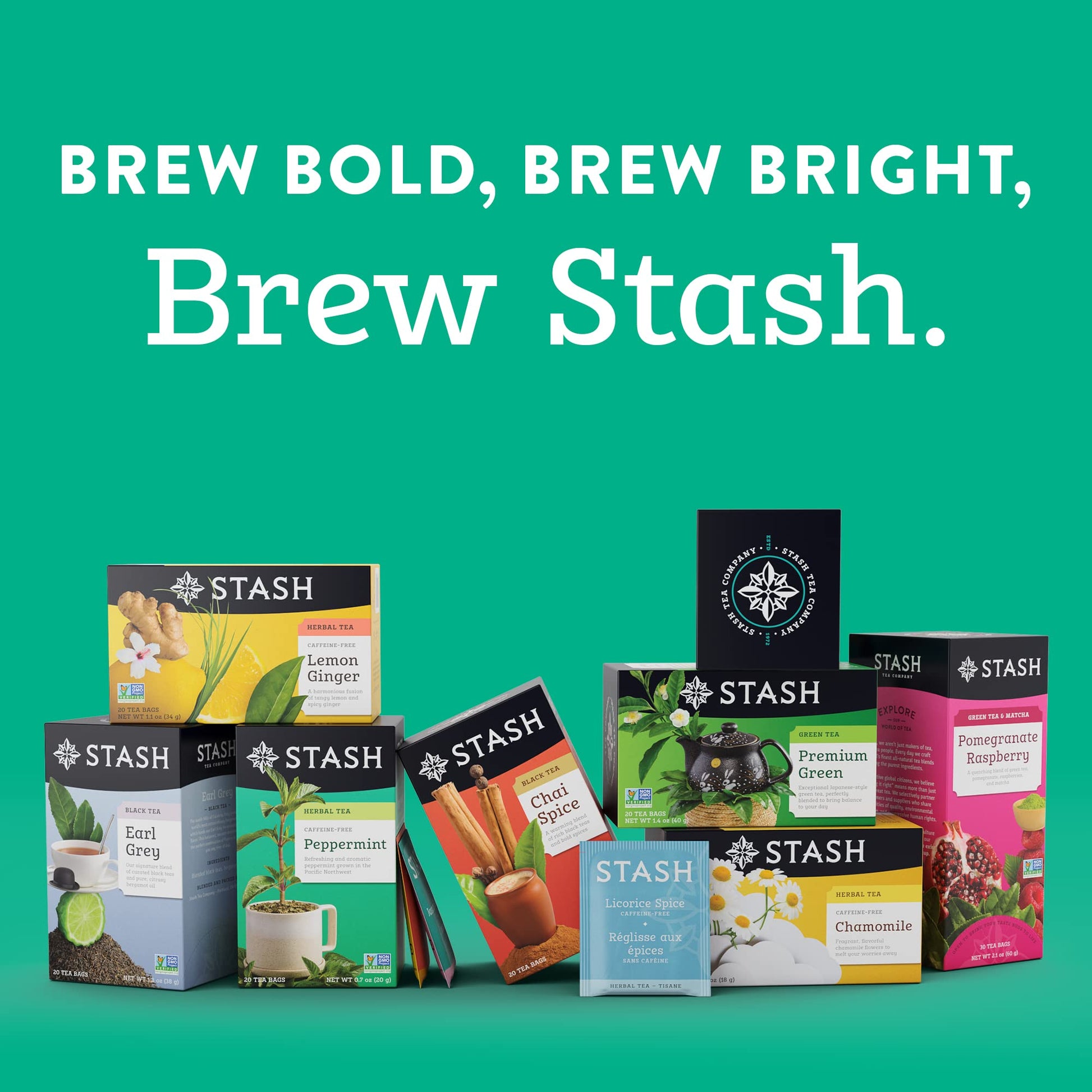 Product image of Stash Tea Peach Black Tea 6 Boxes 20 Tea Bags Pack of 6