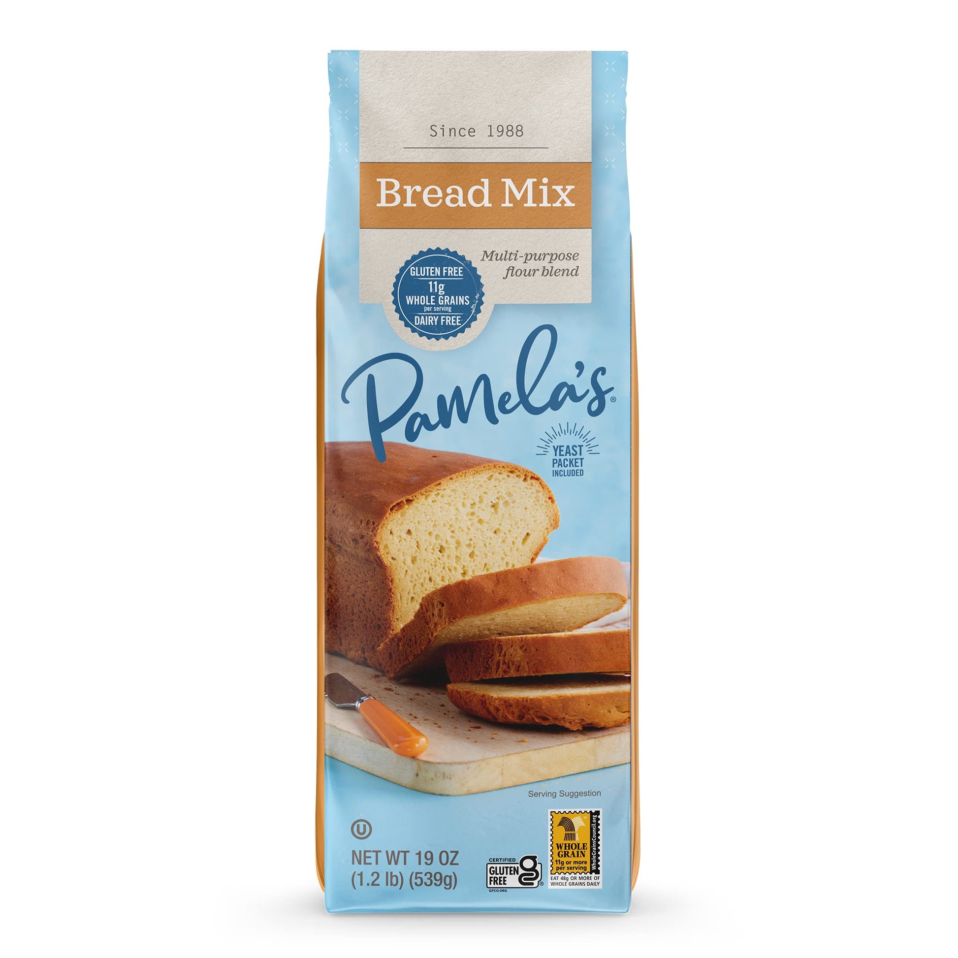 Product image of Pamela's Products Gluten Free Bread Mix 19-oz Packages Pack of 6