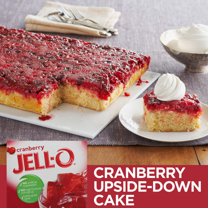 Product image of Jell-O Cranberry Gelatin Mix Boxes 3 oz 3 oz Pack of 24