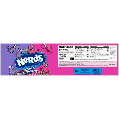 Product image of Nerds Grape and Strawberry Candy 1.65 oz 1.65 oz Pack of 36