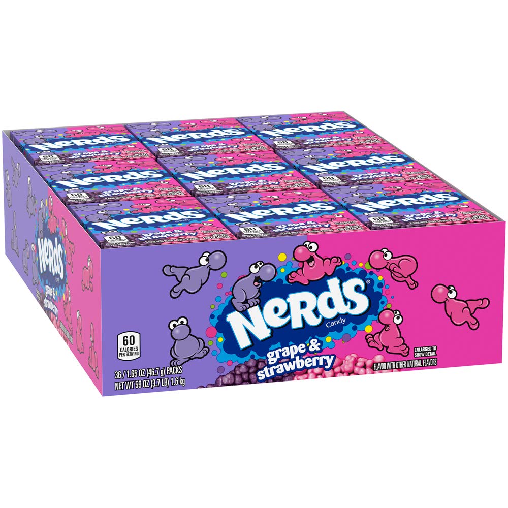 Product image of Nerds Grape and Strawberry Candy 1.65 oz 1.65 oz Pack of 36
