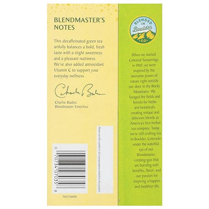 Product image of Celestial Seasonings Green Tea Decaffeinated 20 Tea Bags Pack of 6