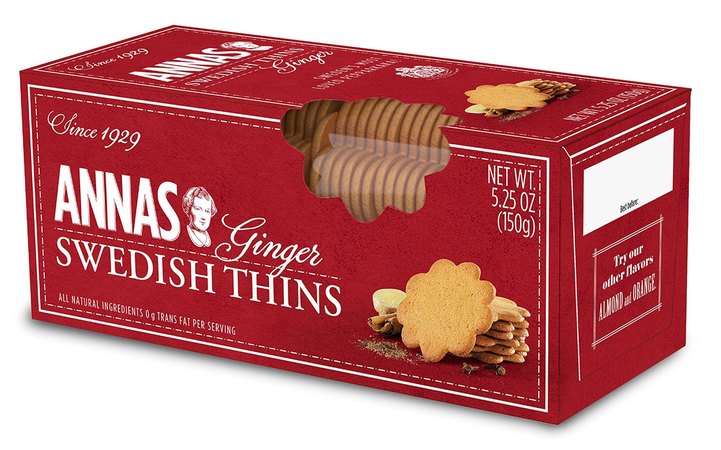 Product image of Anna's Ginger Thins Swedish Cookies 5.25 oz 5.25 oz Pack of 12