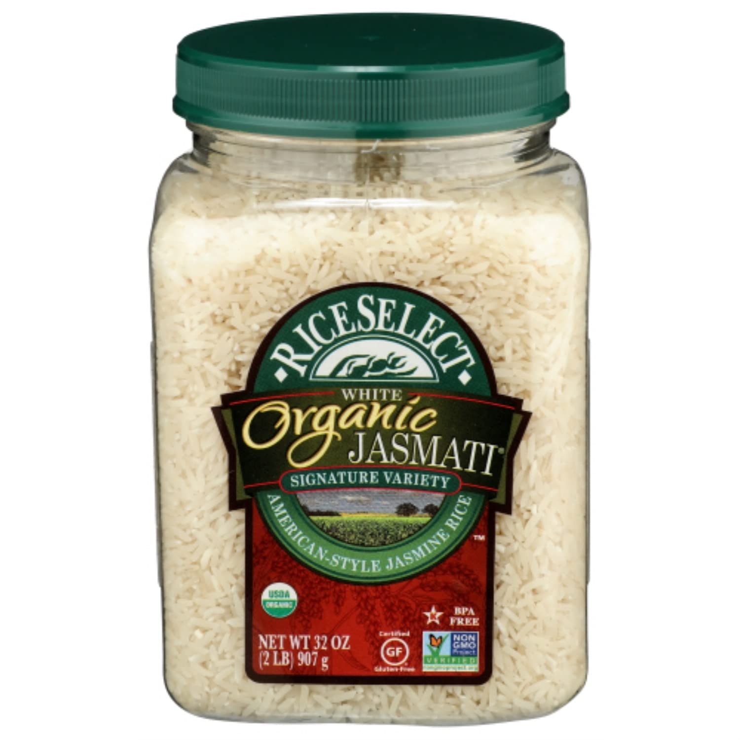 Product image of RiceSelect Organic Jasmati Rice 32 oz Jars 32 oz Pack of 4
