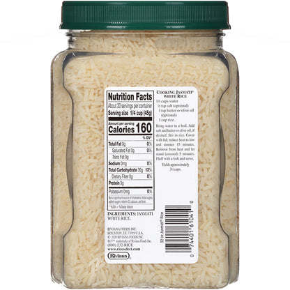 Product image of RiceSelect Jasmati Long Grain Jasmine Rice Gluten-Free Non-GMO Jars 32 oz 32 oz Pack of 4