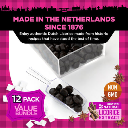 Product image of Gustaf's Dutch Licorice Cats Sweet Black Licorice Bags Dutch Candy Netherlands 5.2 oz 5.2 oz Pack of 12