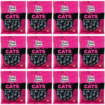 Product image of Gustaf's Dutch Licorice Cats Sweet Black Licorice Bags Dutch Candy Netherlands 5.2 oz 5.2 oz Pack of 12
