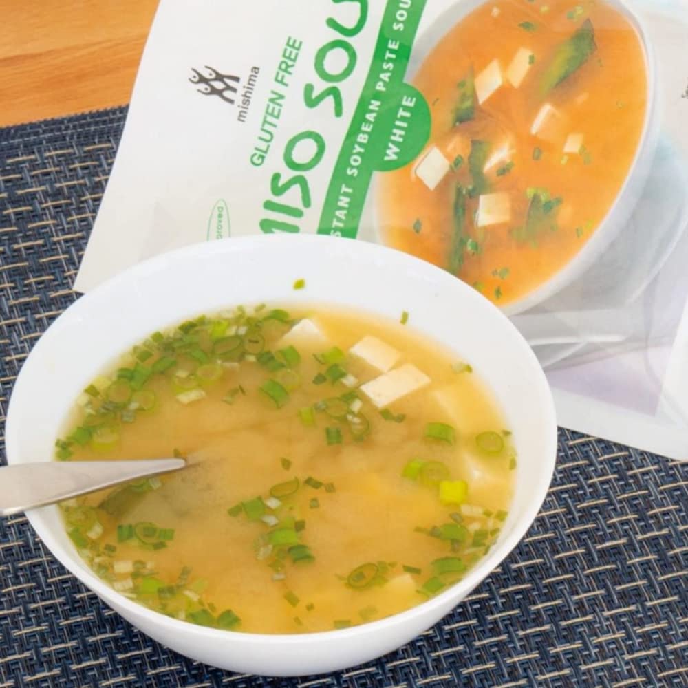 Product image of MISHIMA White Miso Instant Soup Mix 3 Packets 1.05 oz 1.05 oz Pack of 12