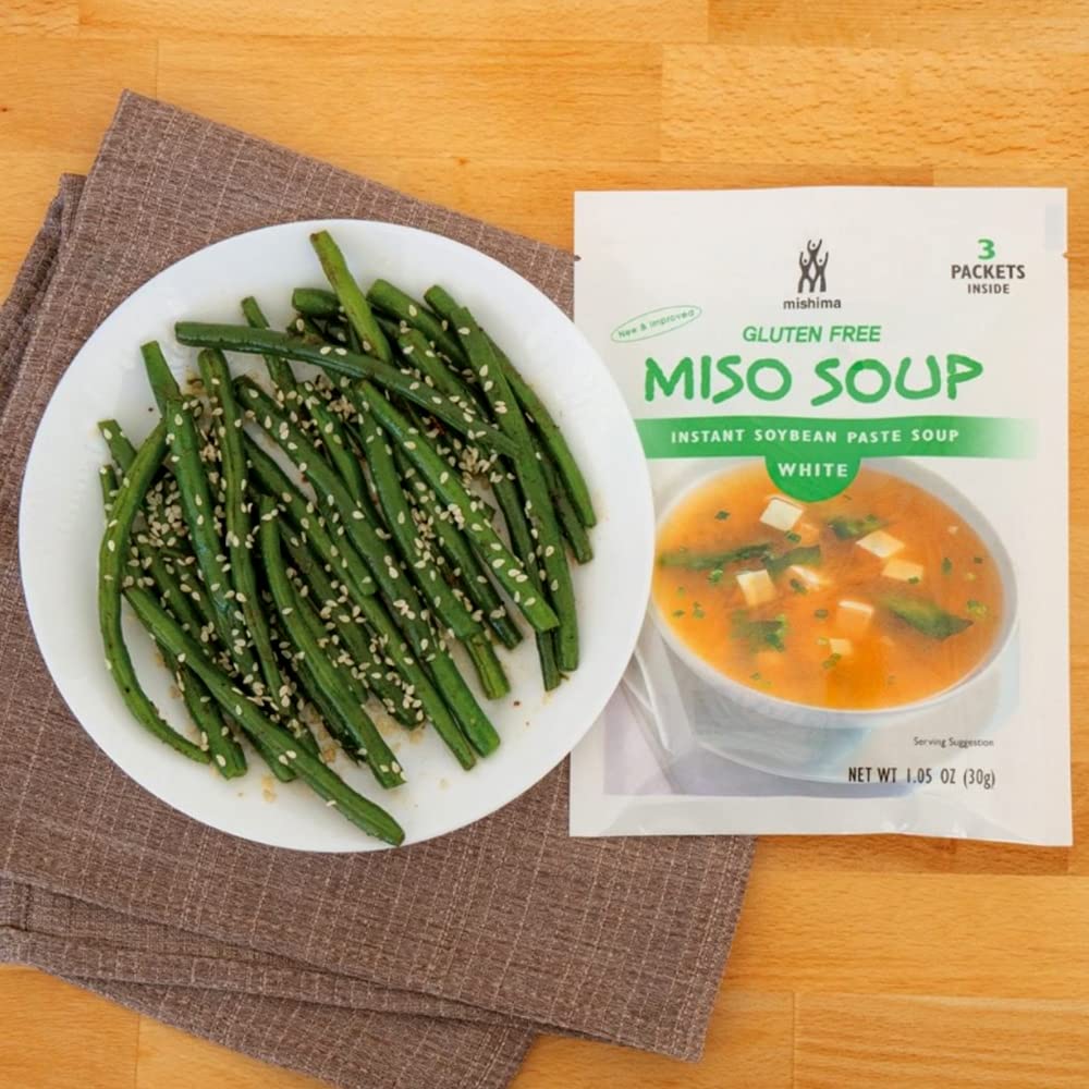 Product image of MISHIMA White Miso Instant Soup Mix 3 Packets 1.05 oz 1.05 oz Pack of 12
