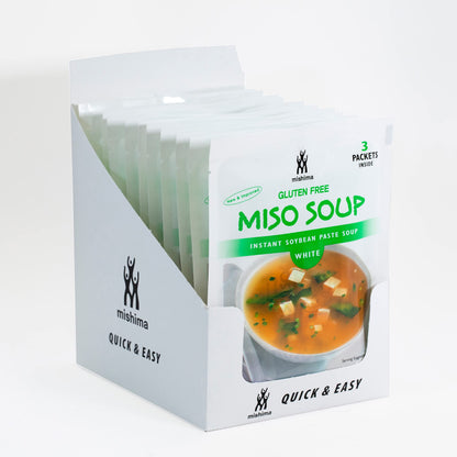 Product image of MISHIMA White Miso Instant Soup Mix 3 Packets 1.05 oz 1.05 oz Pack of 12