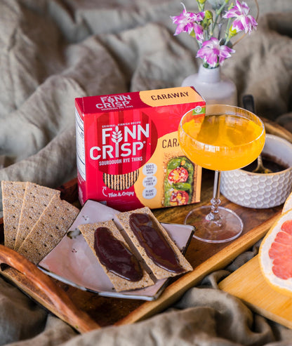 Product image of Finn Crisp Caraway Sourdough Rye Thins Caraway Crispbread Boxes 7 oz 7 oz Pack of 9
