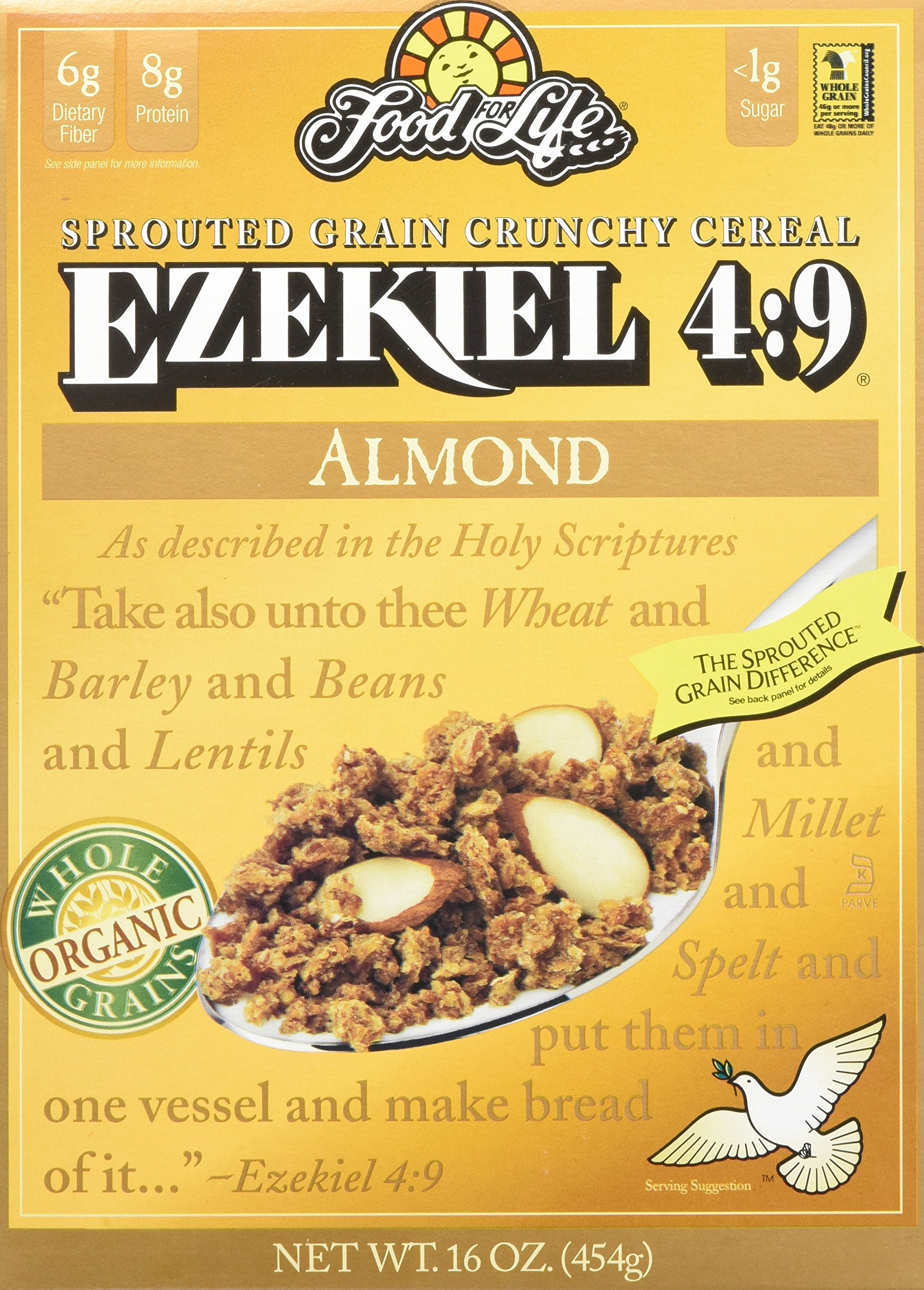 Product image of Food for Life Ezekiel 4:9 Sprouted Whole Grain Cereal Almond 16 oz 16 oz Pack of 6