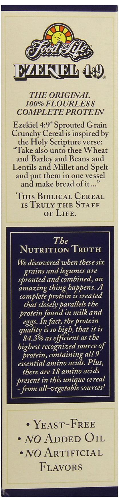 Product image of Food For Life Ezekiel 4:9 Organic Sprouted Grain Cereal Golden Flax 16-oz Boxes Pack of 6
