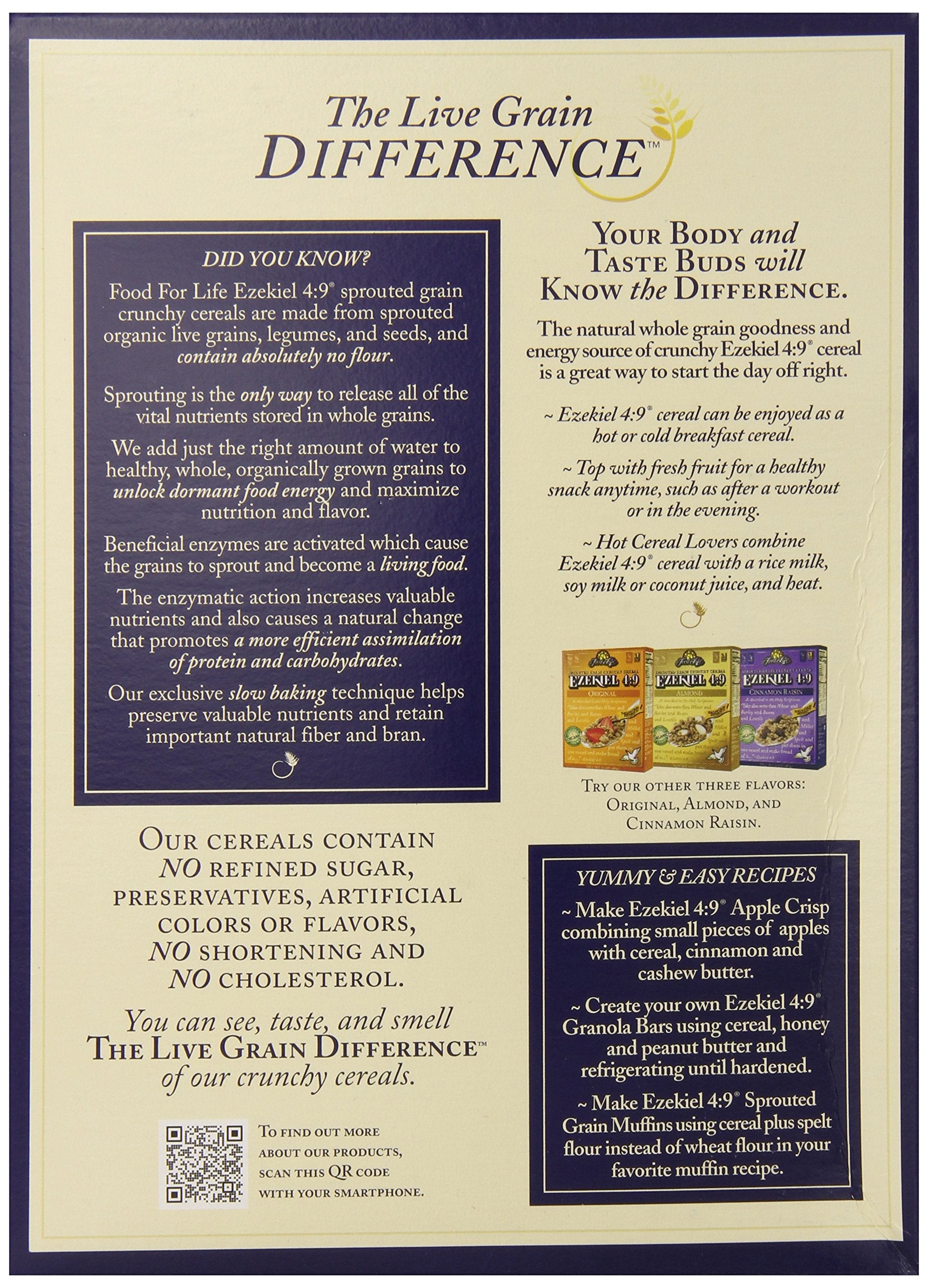 Product image of Food For Life Ezekiel 4:9 Organic Sprouted Grain Cereal Golden Flax 16-oz Boxes Pack of 6