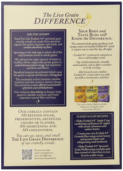 Product image of Food For Life Ezekiel 4:9 Organic Sprouted Grain Cereal Golden Flax 16-oz Boxes Pack of 6