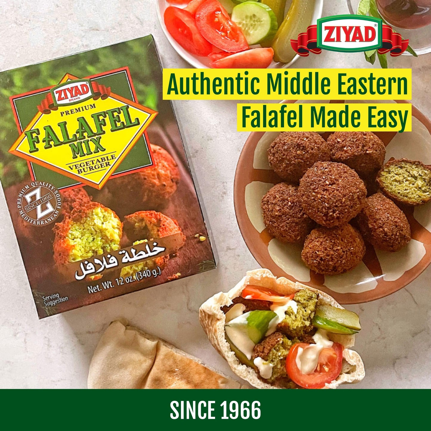 Product image of Ziyad Premium Falafel Dry Mix 12 oz 12 oz