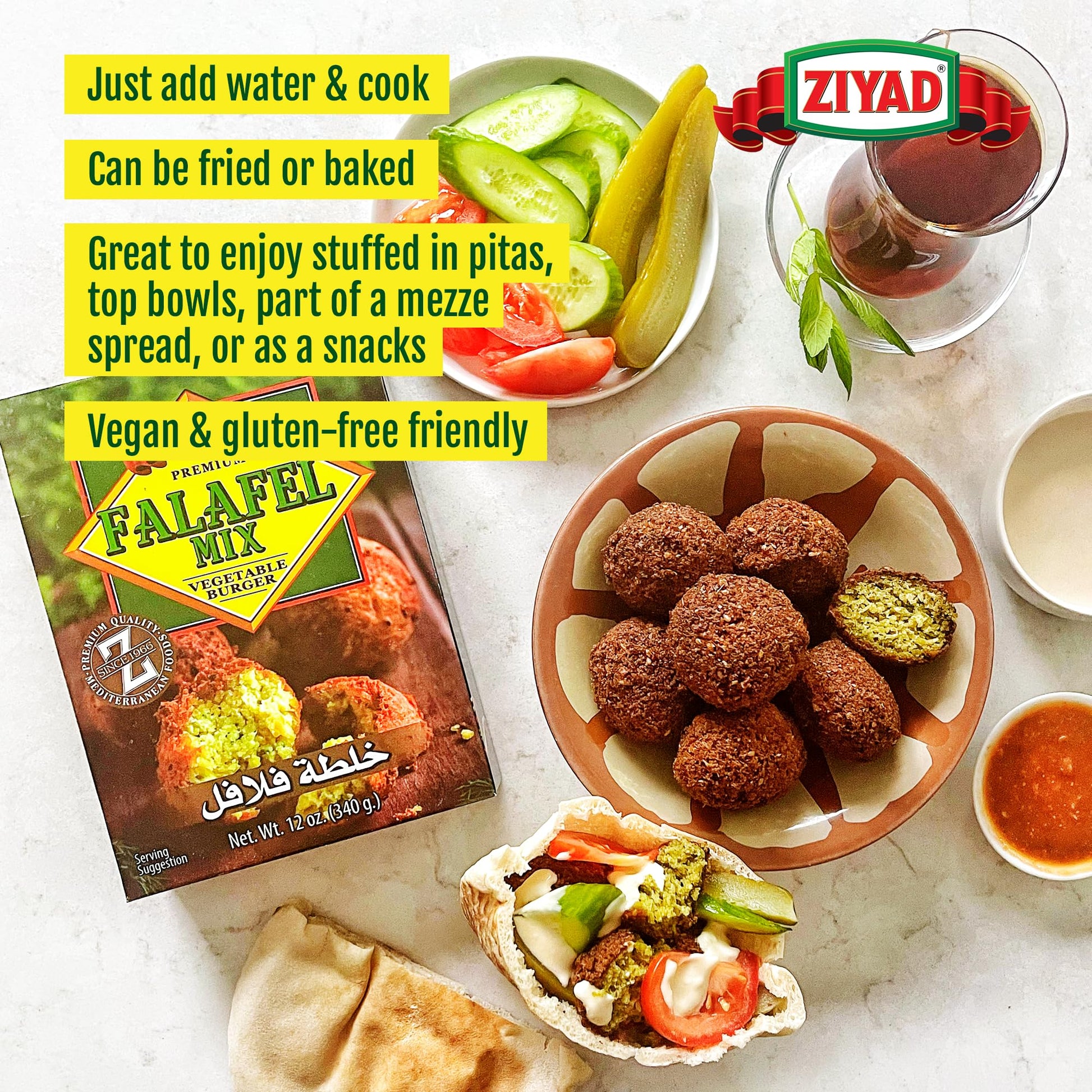 Product image of Ziyad Premium Falafel Dry Mix 12 oz 12 oz