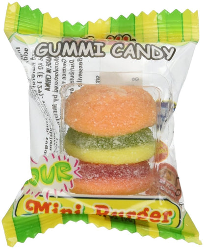 Product image of E.Frutti Sour Gummy Burger Mini Gummi Hamburger 60 pieces