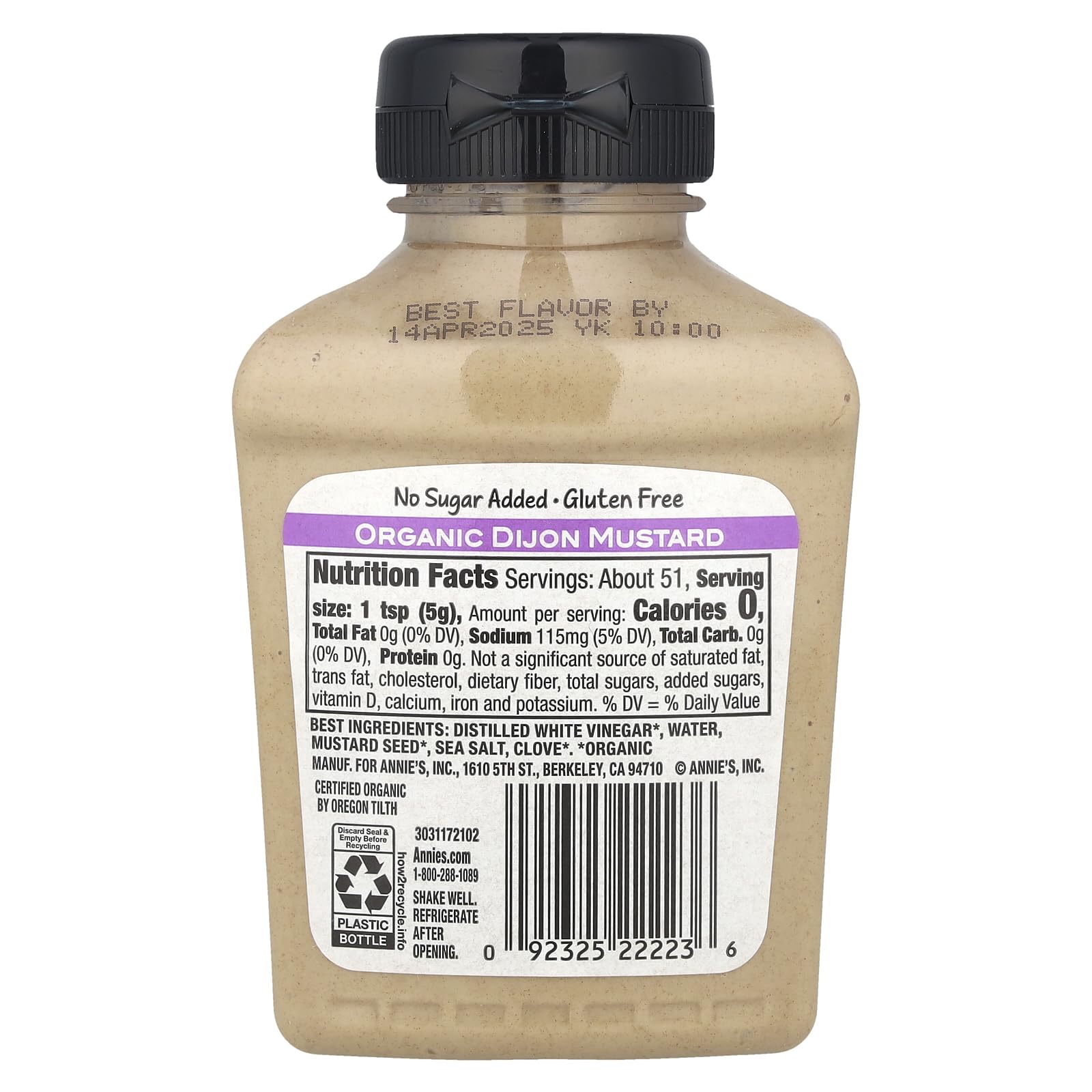 Product image of Annie's Homegrown Organic Dijon Mustard 9 oz 9 oz