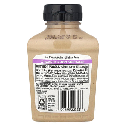 Product image of Annie's Homegrown Organic Dijon Mustard 9 oz 9 oz