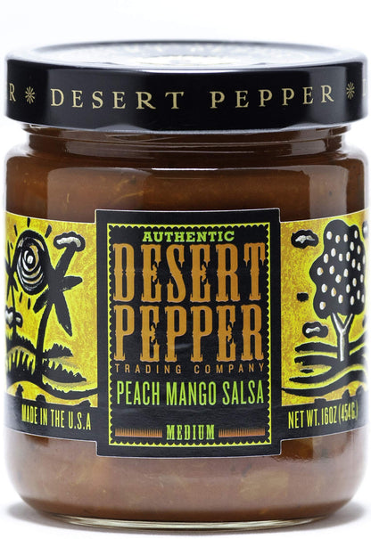 Product image of Desert Pepper Peach Mango Salsa Medium 16-oz