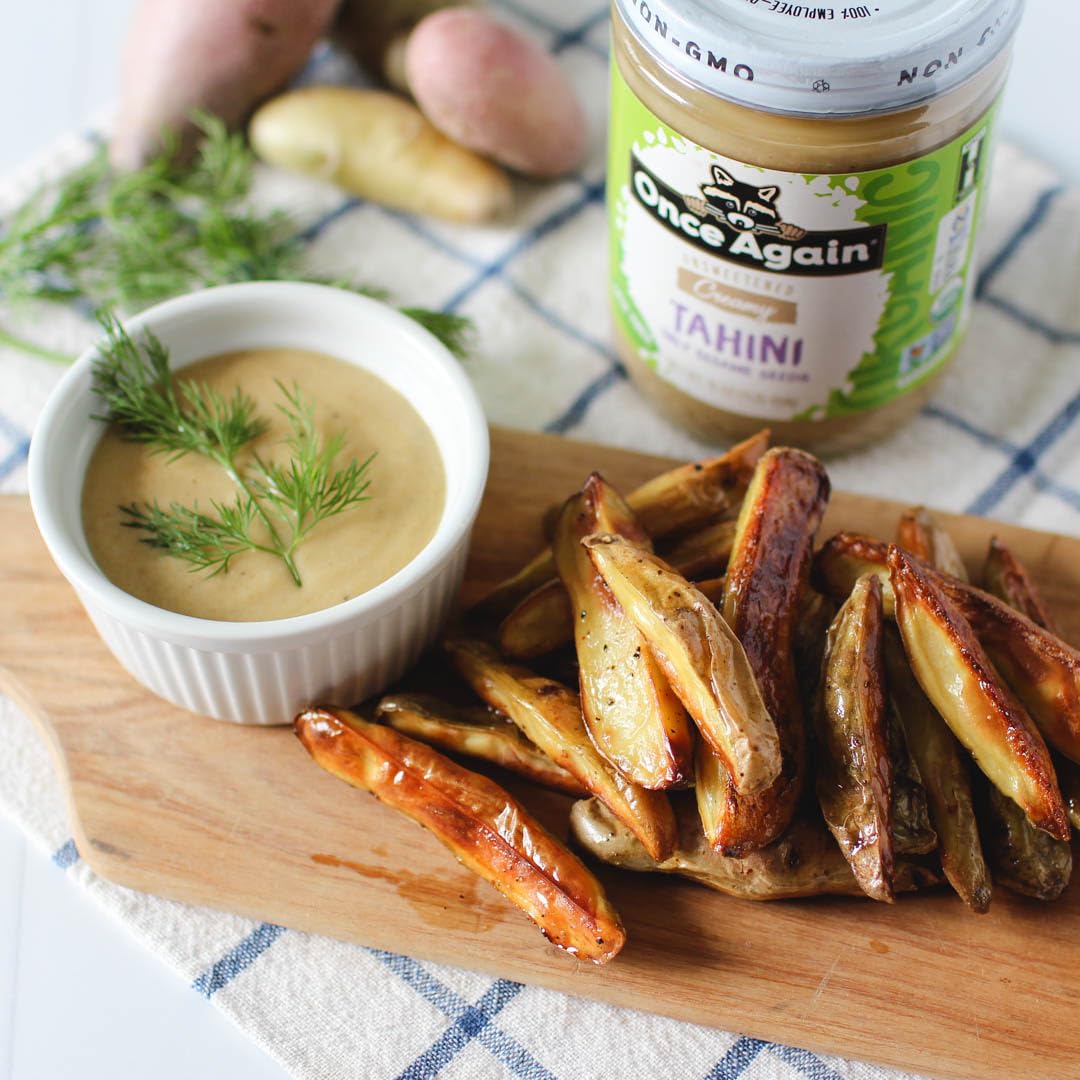 Product image of Once Again Organic Tahini Single Ingredient Vegan Non-GMO Kosher Gluten Free Pure Sesame Seeds Glass Jar 16