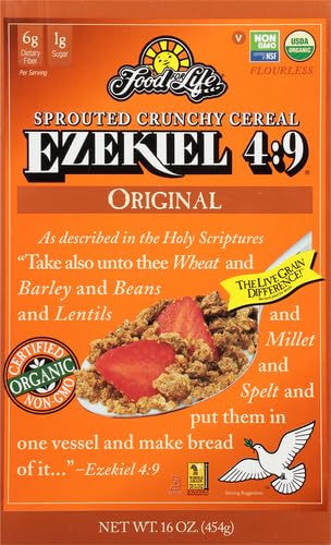 Product image of Food For Life Ezekiel 4:9 Organic Sprouted Grain Cereal Original 16 oz 16 oz