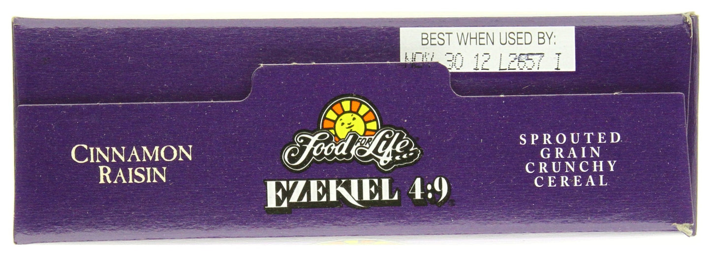 Product image of Food for Life Ezekiel 4:9 Organic Sprouted Grain Cereal Cinnamon Raisin 16 oz 16 oz