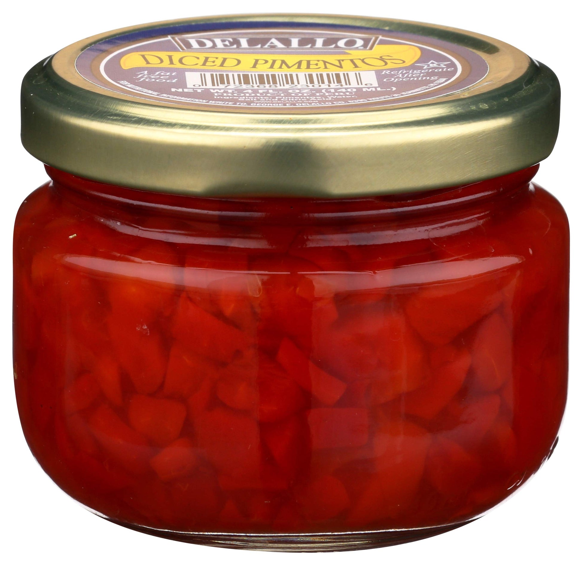 Product image of DeLallo Diced Pimentos 4 oz 4 oz
