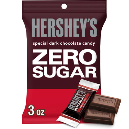 Product image of HERSHEY'S SPECIAL DARK Zero Sugar Chocolate Candy Bag 3 oz 3 oz