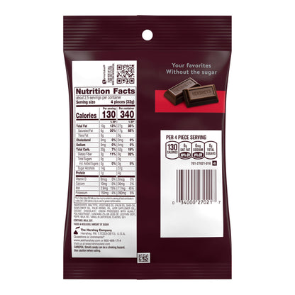 Product image of HERSHEY'S SPECIAL DARK Zero Sugar Chocolate Candy Bag 3 oz 3 oz