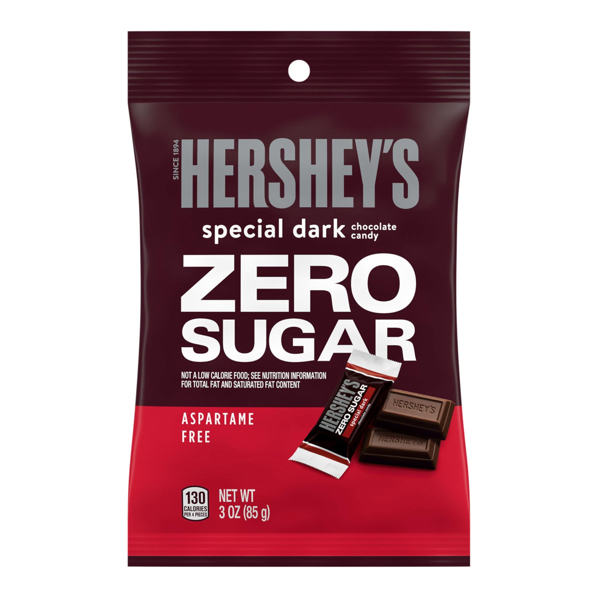 Product image of HERSHEY'S SPECIAL DARK Zero Sugar Chocolate Candy Bag 3 oz 3 oz