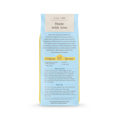 Product image of Pamela's Products Gluten Free Cake Mix Classic Vanilla 21 oz Bags 21 oz Pack of 6