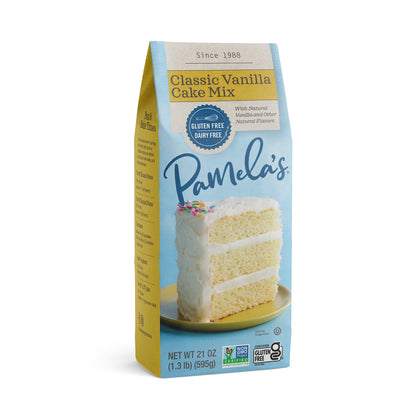 Product image of Pamela's Products Gluten Free Cake Mix Classic Vanilla 21 oz Bags 21 oz Pack of 6