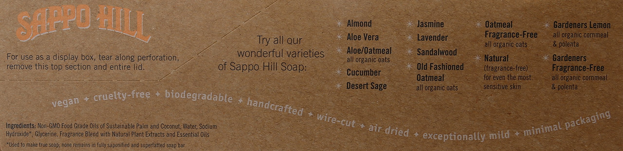 Product image of Sappo Hill Soapworks Glycerine Soap Bar Almond Bars 3.5 oz 3.5 oz Pack of 12