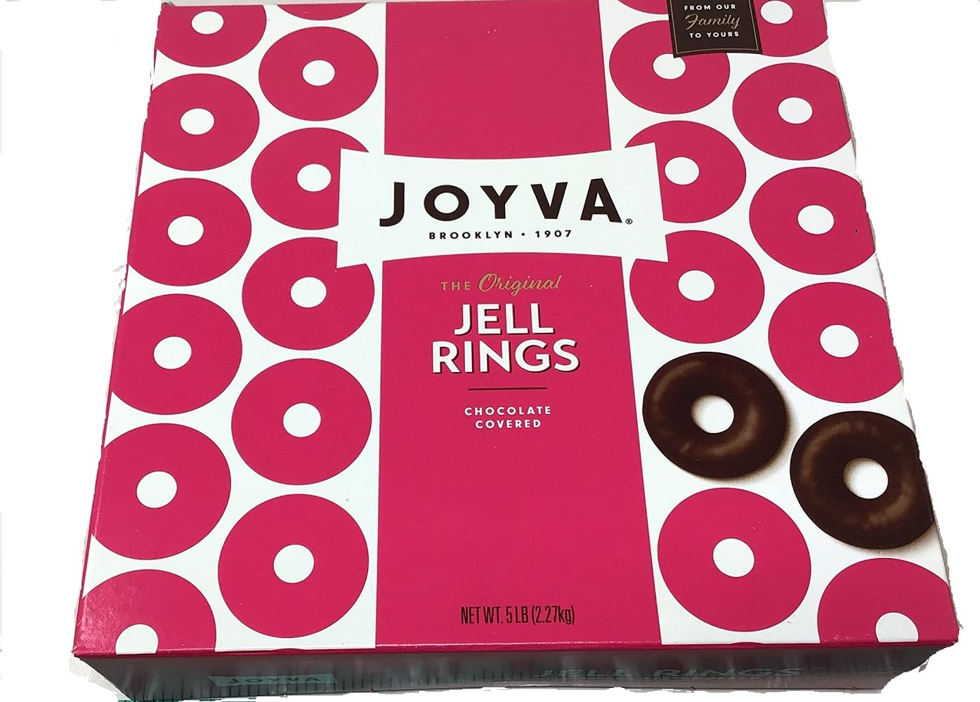 Product image of Joyva Raspberry Jell Rings Candy Raspberry Flavor 5 lb