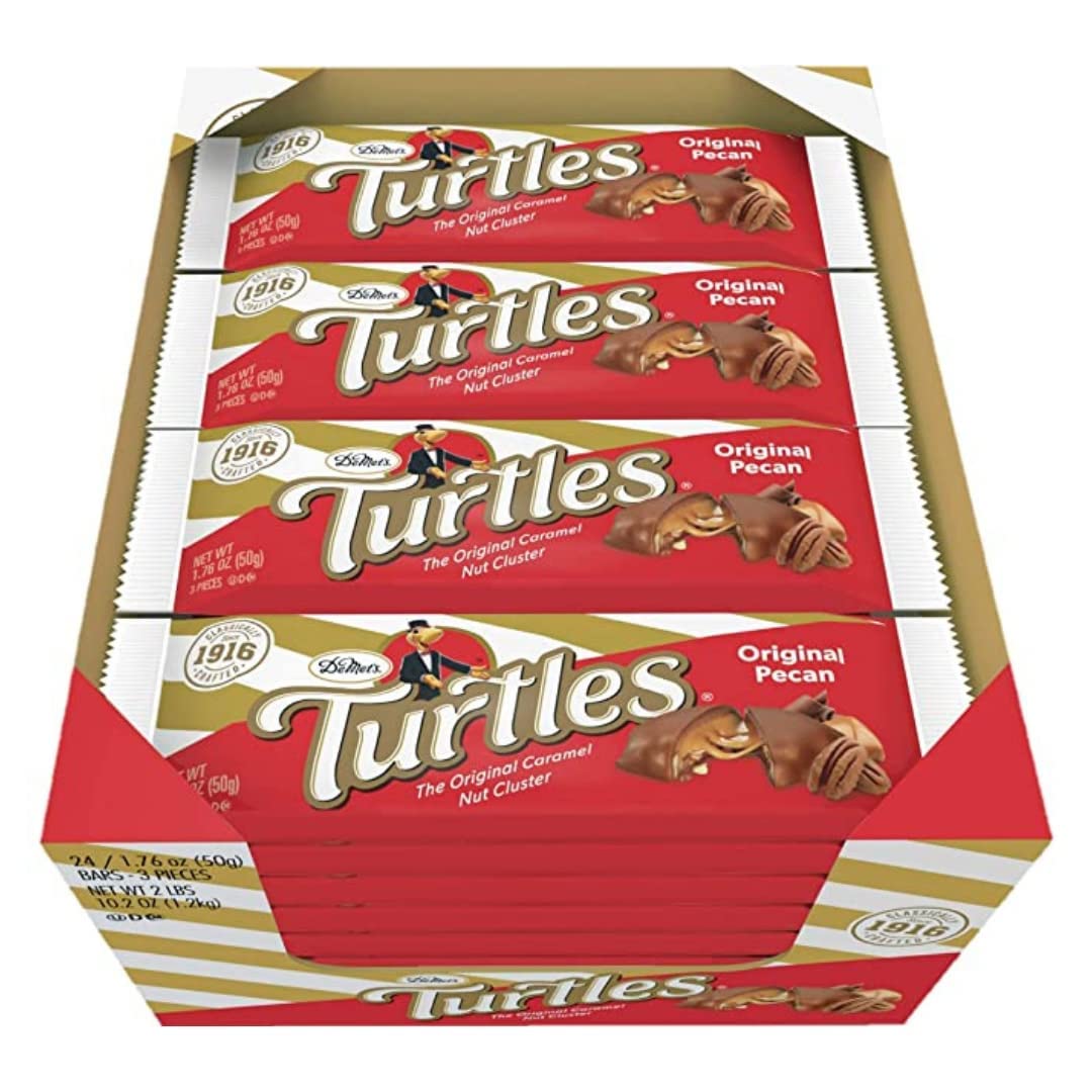 Product image of DeMet's Turtles Milk Chocolate Caramel Nut Cluster Bar 3-Piece Bar 1.76 oz 1.76 oz Pack of 24
