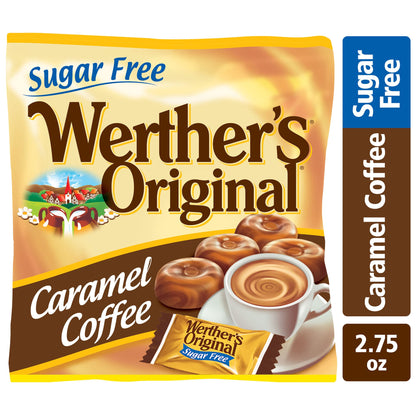 Product image of Werther's Original Hard Sugar Free Caramel Coffee Candy Bags 2.75 oz 2.75 oz Pack of 12